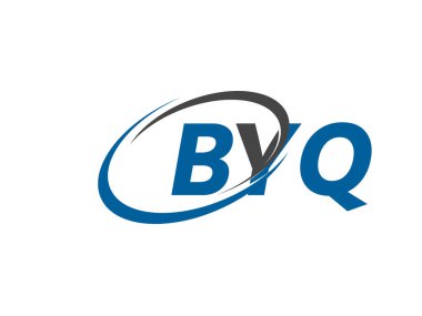 BYQ yaratıcı logo tasarımı vektör çizimi