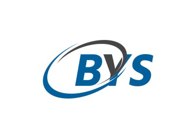 BYS yaratıcı logo tasarımı vektör çizimi