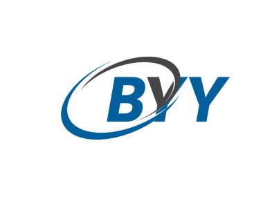 BYY yaratıcı logo tasarımı vektör çizimi