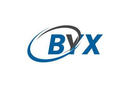 BYX yaratıcı logo tasarımı vektör çizimi