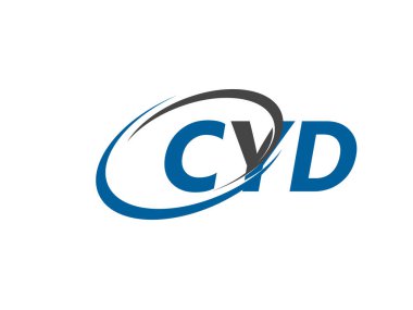 CYD yaratıcı logo tasarımı vektör çizimi