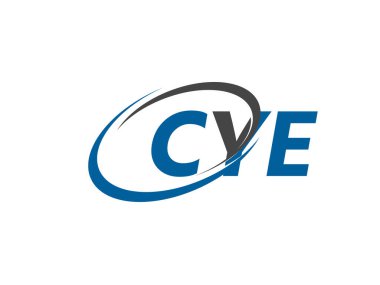 CYE yaratıcı logo tasarımı vektör çizimi