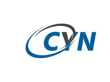 CYN yaratıcı logo tasarımı vektör çizimi