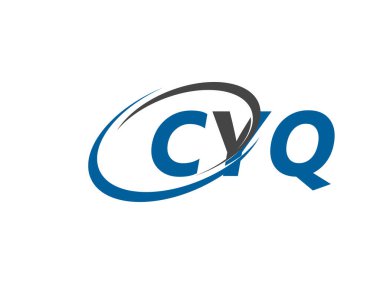 CYQ yaratıcı logo tasarımı vektör çizimi