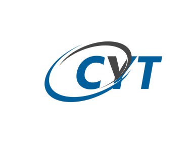 CYT yaratıcı logo tasarımı vektör çizimi