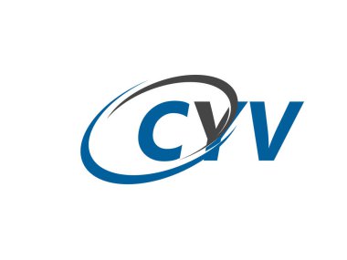 CYV yaratıcı logo tasarımı vektör çizimi
