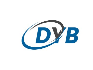 DYB yaratıcı logo tasarımı vektör çizimi