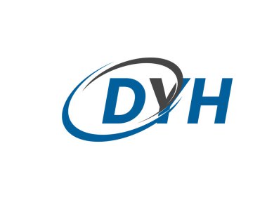DYH yaratıcı logo tasarımı vektör çizimi