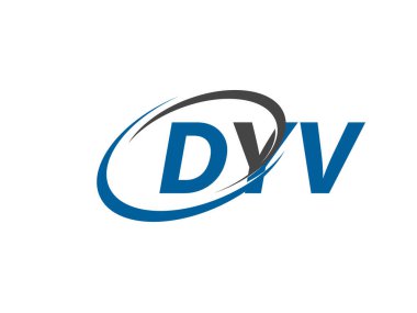 DYV yaratıcı logo tasarımı vektör çizimi