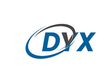DYX yaratıcı logo tasarımı vektör çizimi
