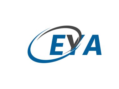 EYA yaratıcı logo tasarımı vektör çizimi