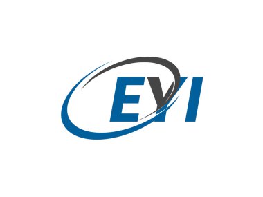 EYI yaratıcı logo tasarımı vektör çizimi