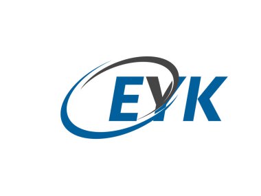EYK yaratıcı logo tasarımı vektör çizimi