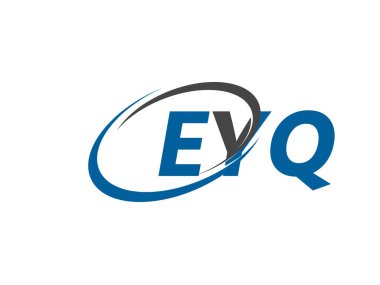 EYQ yaratıcı logo tasarımı vektör çizimi