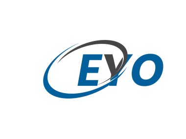 EYO yaratıcı logo tasarımı vektör çizimi