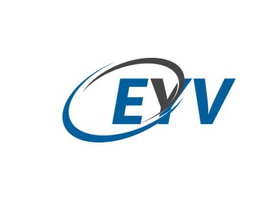 EYV yaratıcı logo tasarımı vektör çizimi