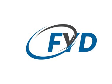 FYD yaratıcı logo tasarımı vektör çizimi
