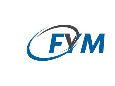 FYM yaratıcı logo tasarımı vektör çizimi