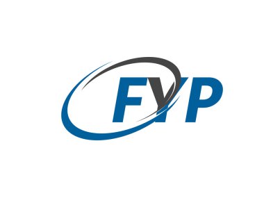 FYP yaratıcı logo tasarımı vektör çizimi