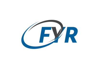 FYR yaratıcı logo tasarımı vektör çizimi
