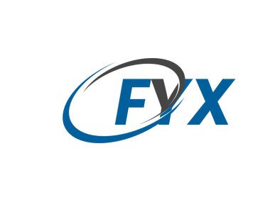 FYX yaratıcı logo tasarımı vektör çizimi