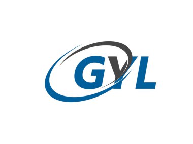 GYL yaratıcı logo tasarımı vektör çizimi