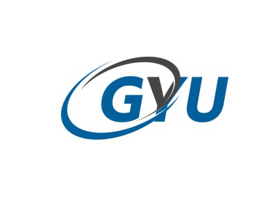 GYU yaratıcı logo tasarımı vektör çizimi