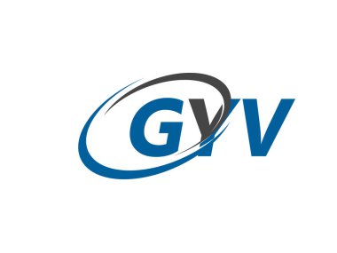 GYV yaratıcı logo tasarımı vektör çizimi