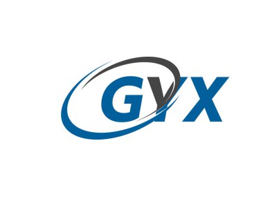 GYX yaratıcı logo tasarımı vektör çizimi