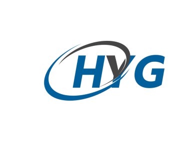 HYG yaratıcı logo tasarımı vektör çizimi