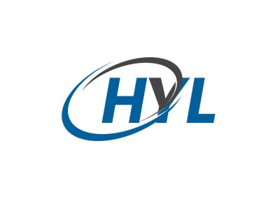 HYL yaratıcı logo tasarımı vektör çizimi