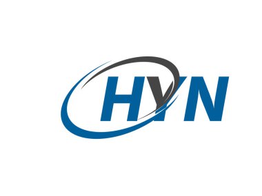 HYN yaratıcı logo tasarımı vektör çizimi