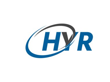 HYR yaratıcı logo tasarımı vektör çizimi