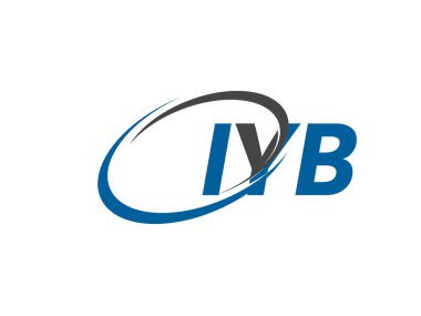 IYB yaratıcı logo tasarımı vektör çizimi