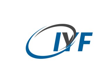 IYF yaratıcı logo tasarımı vektör çizimi
