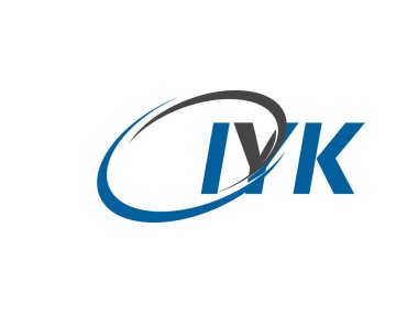 IYK yaratıcı logo tasarımı vektör çizimi