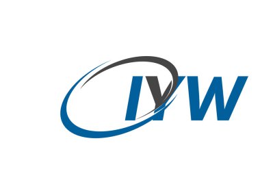 IYW yaratıcı logo tasarımı vektör çizimi