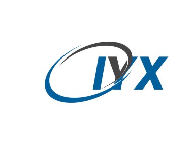 IYX yaratıcı logo tasarımı vektör çizimi