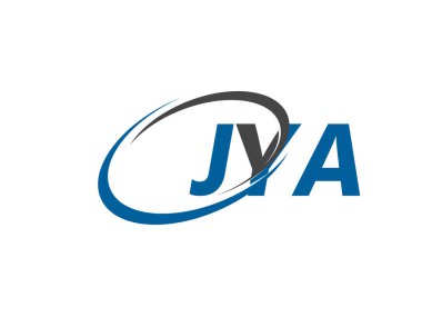 JYA yaratıcı logo tasarımı vektör çizimi
