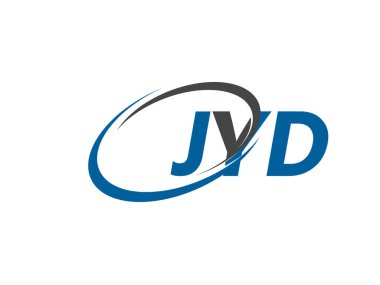 JYD yaratıcı logo tasarımı vektör çizimi