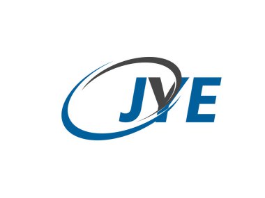 JYE yaratıcı logo tasarımı vektör çizimi