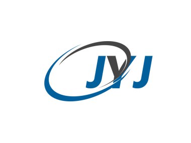 JYJ yaratıcı logo tasarımı vektör çizimi