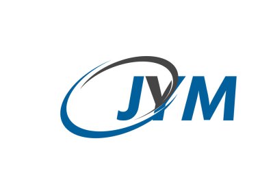 JYM yaratıcı logo tasarımı vektör çizimi