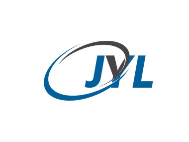 JYL yaratıcı logo tasarımı vektör çizimi