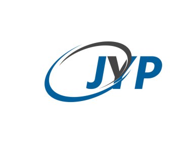 JYP yaratıcı logo tasarımı vektör çizimi
