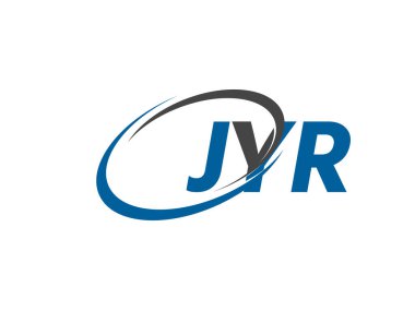 JYR yaratıcı logo tasarımı vektör çizimi