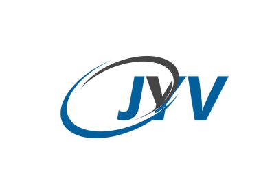 JYV yaratıcı logo tasarımı vektör çizimi