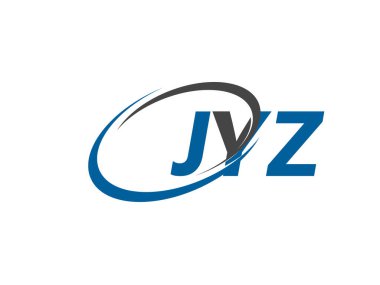 JYZ yaratıcı logo tasarımı vektör çizimi