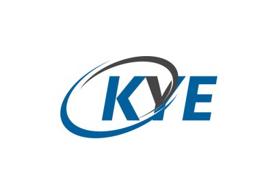 KYE yaratıcı logo tasarımı vektör çizimi