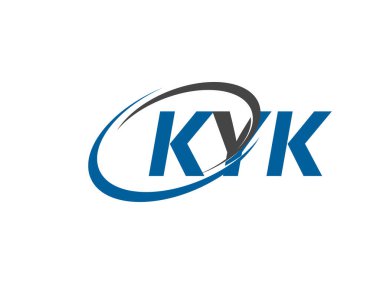 KYK yaratıcı logo tasarımı vektör çizimi